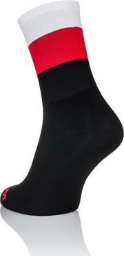 Winaar - Fietssokken - Zwart/Rood/Wit - Strepen - L (45-46)