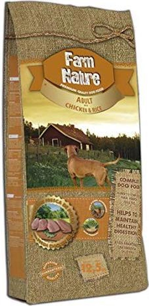 Farm nature chicken / rice hondenvoer 12