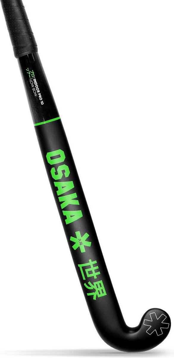 Osaka Zaal Hockeystick - zwart/lime groen