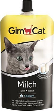 Gimcat kattenmelk pouch hersluitbaar - 200 ml - 1 stuks