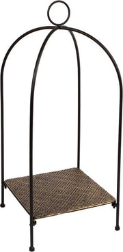 Dulaire Etagere Vierkant Metaal Goud/Bruin Oosters 43 cm