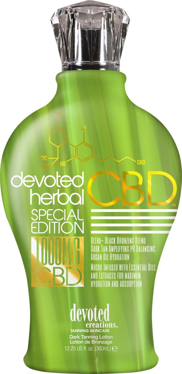 Devoted Creations - Herbal CBD Special Edition zonnebankcreme - 362ml
