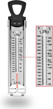 Innovaland Suikerthermometer Premium - Kookthermometer - Keukenthermometer - RVS - Bakspullen - Voedselthermometer