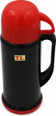 YILTEX – Isoleerfles / Thermoskan / Thermosfles / Thermoskan 1 liter / Thermoskan 1 liter – 1l – Zwart Met Rood