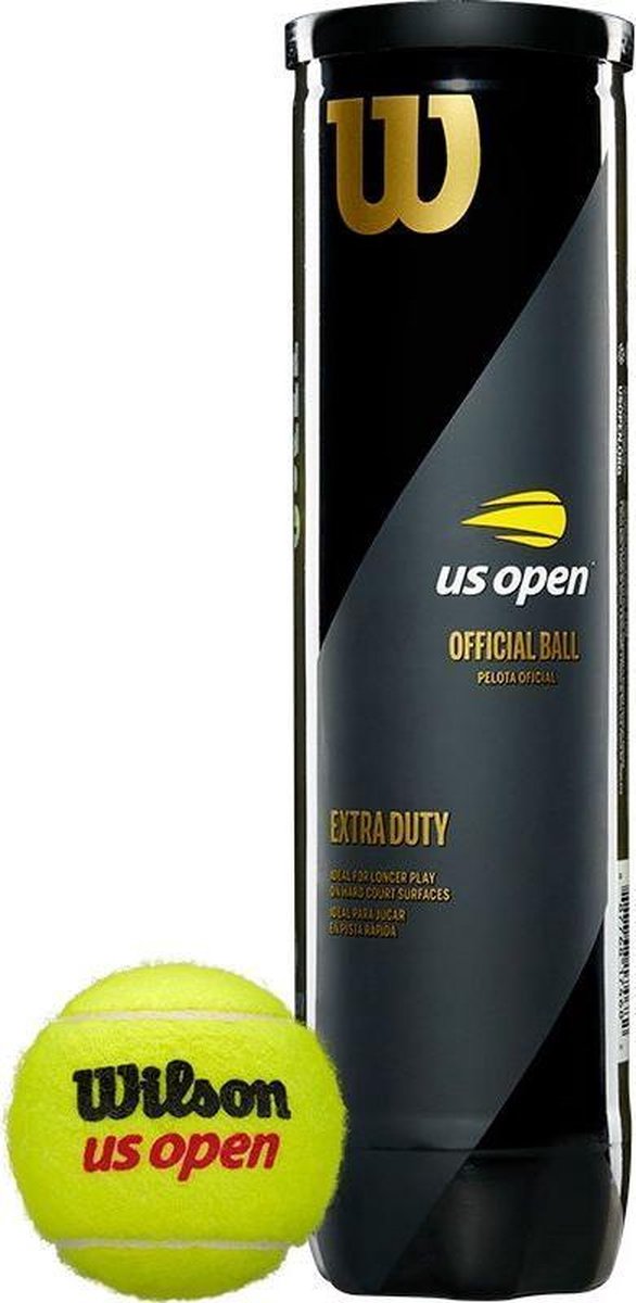 Wilson US Open Original - Tennisballen -  4 Stuks - Geel