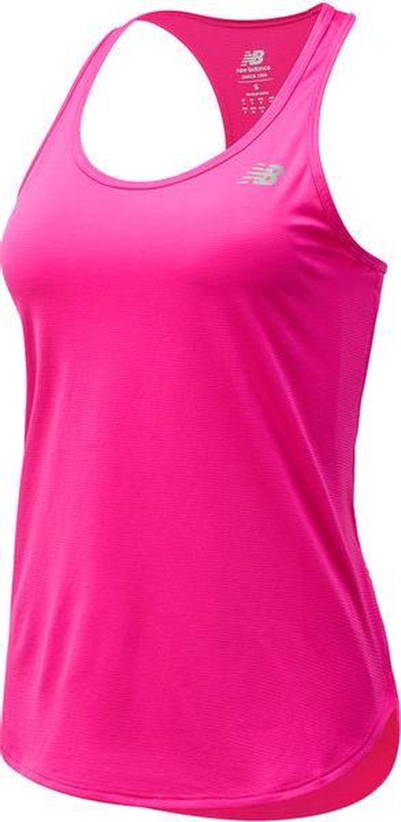 New Balance Acc Singlet Dames - lichtroze - maat M