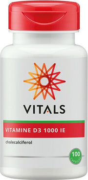 Vitals Vitamine D3 1000 IE Voedingssupplement - 100 vegicaps