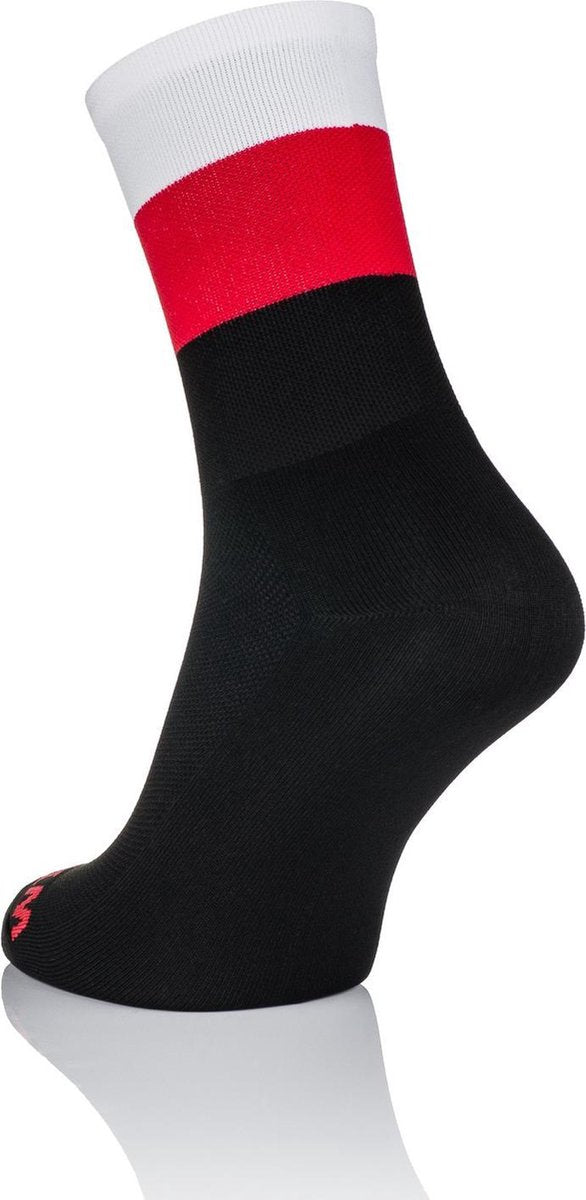 Winaar Polen Fietssokken Zwart/Rood/Wit Maat XS (36-38)