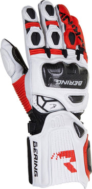 Bering Steel-R Black Red Motorcycle Gloves T12