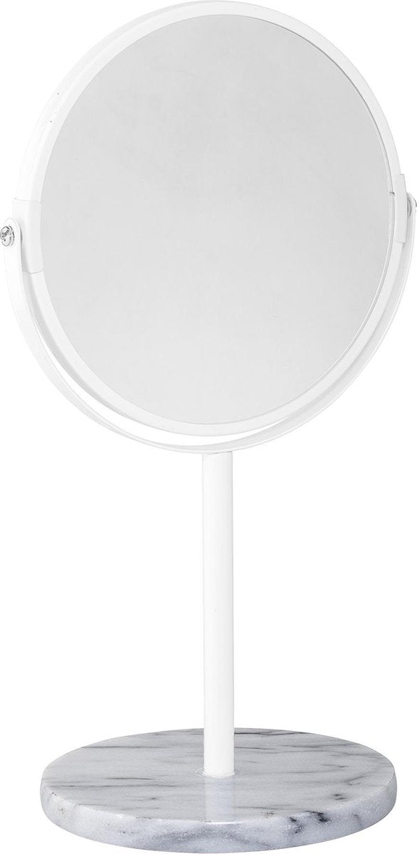 Bloomingville Make-up Spiegel Scheerspiegel met voet in marmer  Ø19