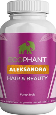 Ecophant Gummies Hair & Beauty  haar vitamine - Voedingssupplement - 60 gummies - 5000 mcg biotine - vegan