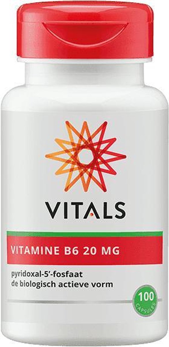 Vitals Vitamine B6 20 mg Voedingssupplementen - 100 vegicaps