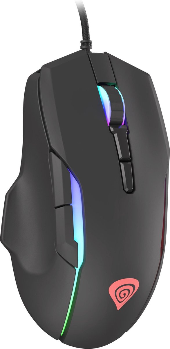 Genesis Xenon 220 – Stille RGB Gaming Muis – 6400 DPI – 7 Programmeerbare Knoppen