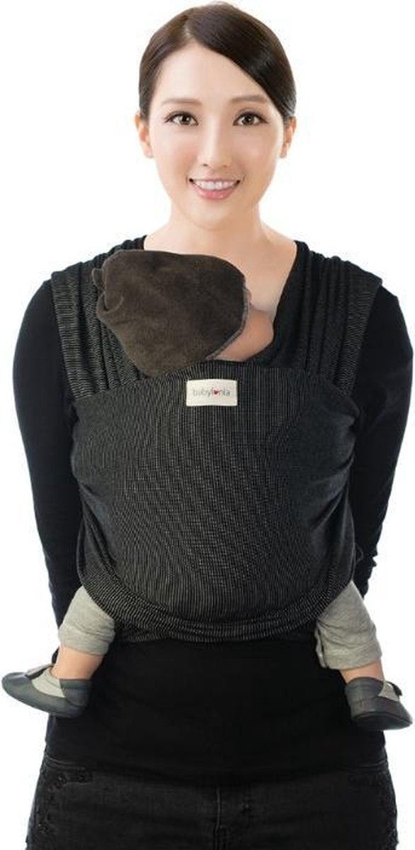 Babylonia TRICOT SLEN DESIGN Draagdoek Baby - 500 cm - Black Stipple