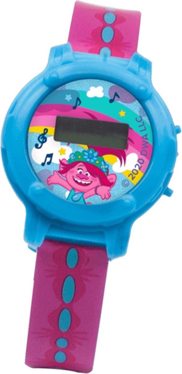 Trolls Horloge Digitaal Meisjes 19 Cm Pvc Roze/blauw