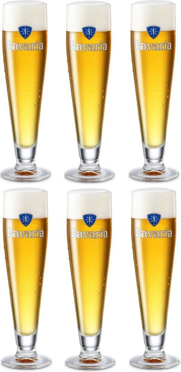 Bavaria Bierglas Op Voet 25 cl - 6 Stuks
