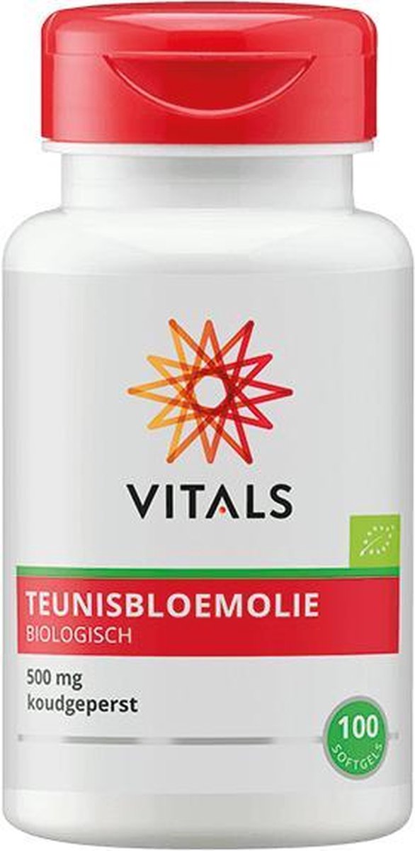 Vitals - Teunisbloemolie 500 mg - 100 softgels - Voedingssupplement