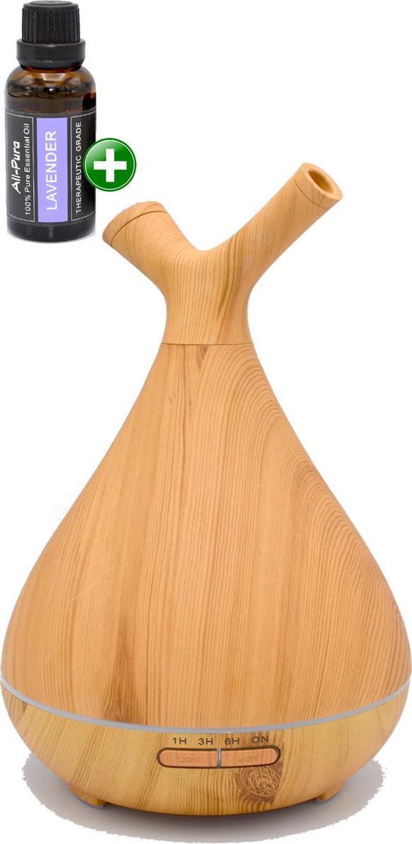 Aroma diffuser Aquair Chiaro duo | incl. 10ml lavendel All-Pura olie!