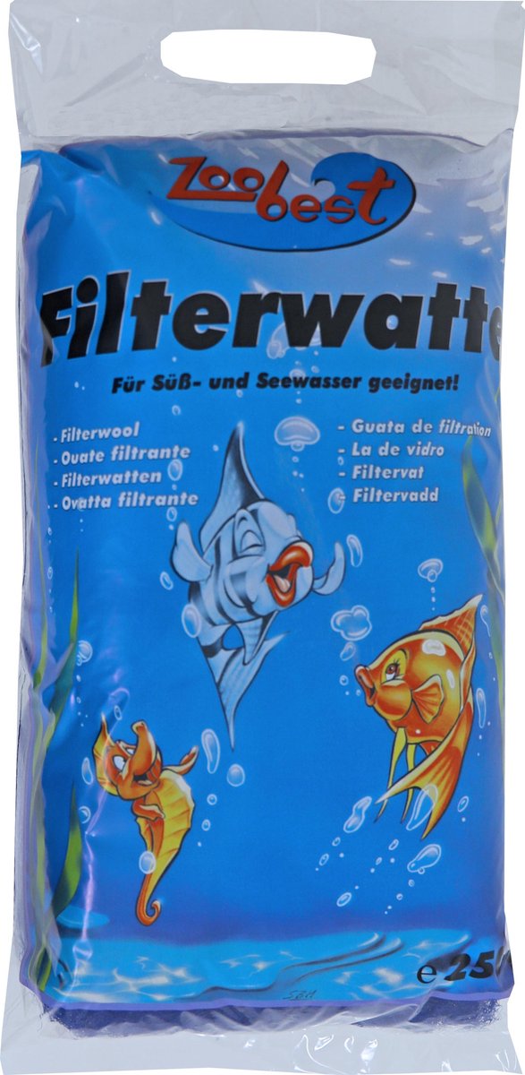Zoobest filterwatten blauw