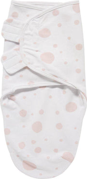 MEYCO | Swaddle | Inbakerdoek | 0-3 maanden | Dots Roze | 100% Katoen