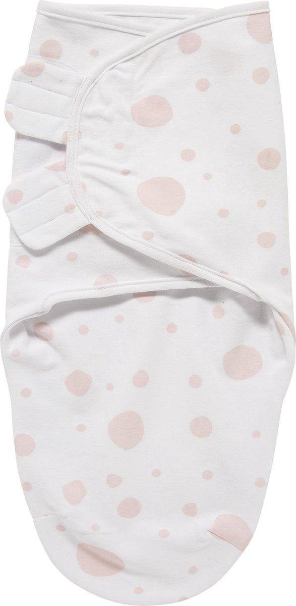 MEYCO | Swaddle | Inbakerdoek | 0-3 maanden | Dots Roze | 100% Katoen