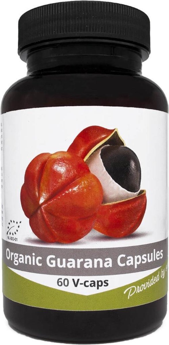 Guarana Capsules 500mg - Biologisch gecertificeerd - Nutrikraft