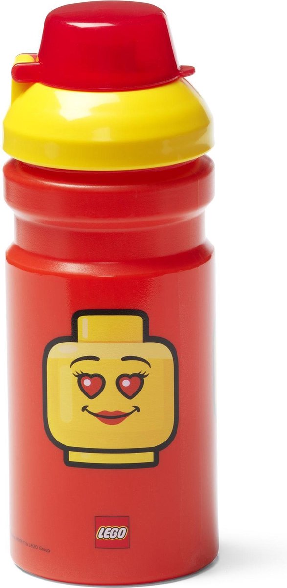 LEGO Drinkfles - Girl - 4056 (rood/geel)