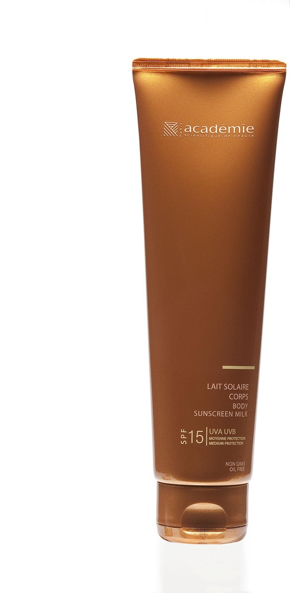 Academie Lait Solaire Corps Protection Moyenne / Body Sunscreen Milk Medium Protection SPF15