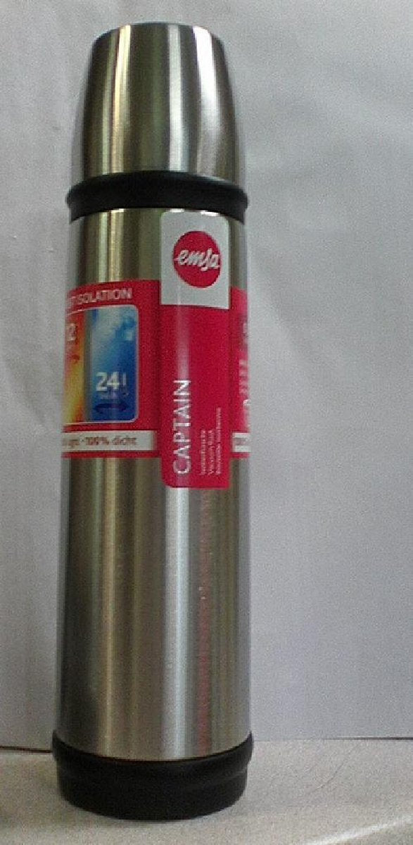 CAPTAIN isoleerfles. schroefdop. 0.5 L. RVS