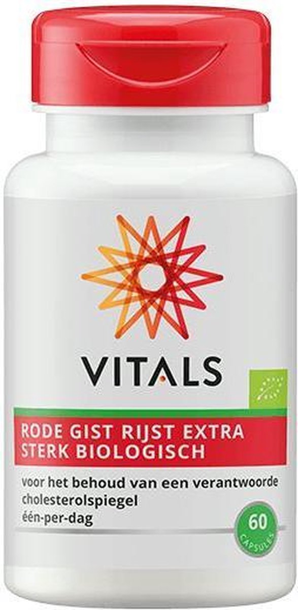 Vitals Rode Gist Rijst Extra Sterk Voedingssupplementen - 60 vegicaps