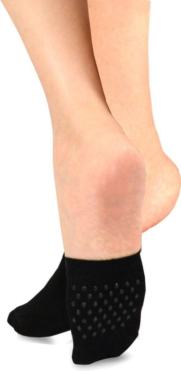 Topsocks teensokjes microvezel ABS kleur: zwart