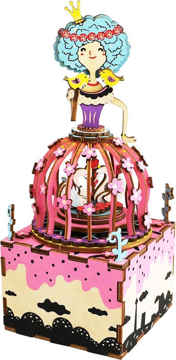 Robotime - Muziekdoos - DIY - 3D - Princess - Houten Modelbouw
