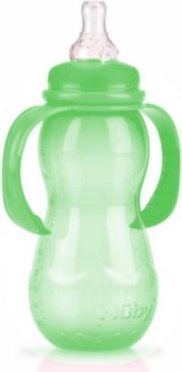 Nuby Trainingsfles Antikoliek 320 Ml Junior 23 Cm Groen