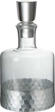 J-Line Karaf Stop Glas Transparant/Zilver