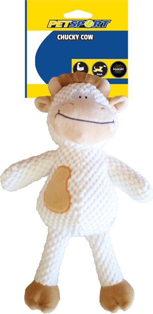 Chucky Cow Bruin Hondenspeelgoed Honden Hondenknuffel