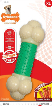 Nylabone Extreme kauwbot Double Action met baconsmaak - X-Large