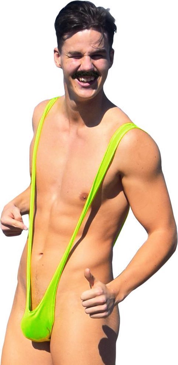 MikaMax Borat Mankini - Verkleedkleding - Mannen String - Willy Warmer - Original - Origineel - Groen