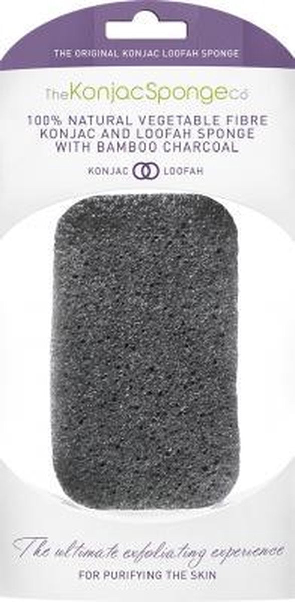 Konjac Loofah Bamboo Charcoal Medley Body Sponge