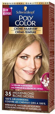 Schwarzkopf Poly Color Haarverf Creme - 35 Middenblond
