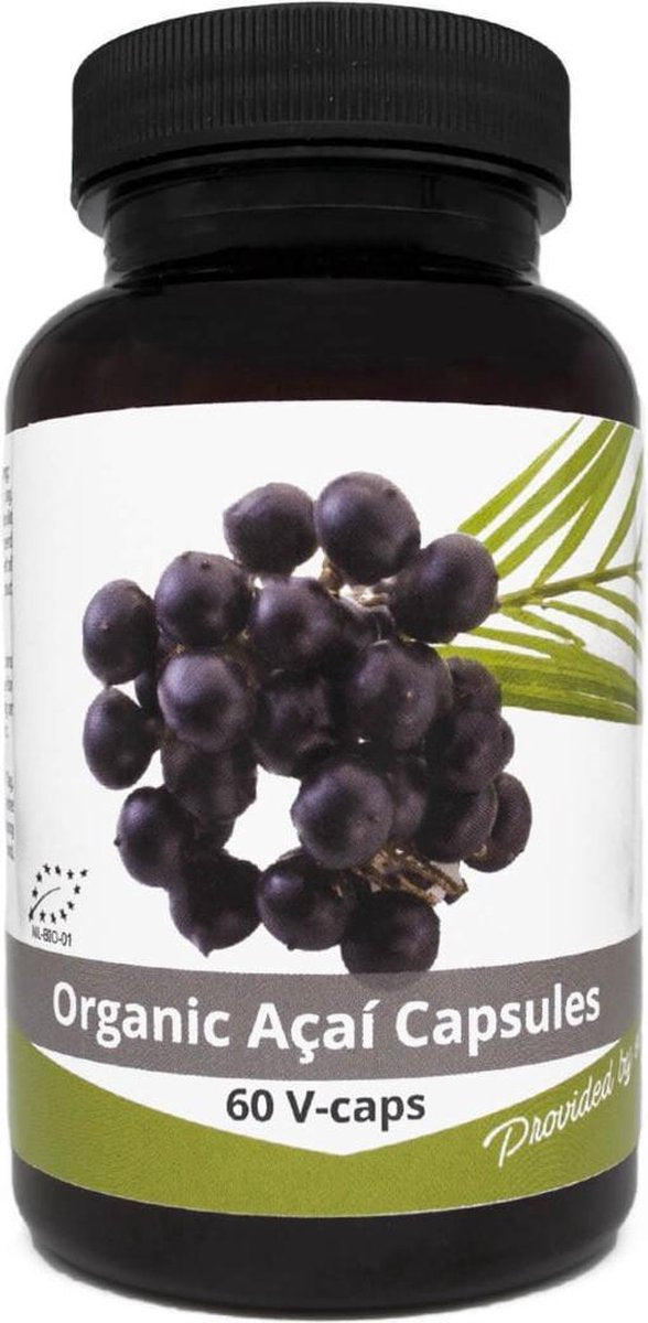 Acai Capsules 500mg - Biologisch gecertificeerd - Nutrikraft