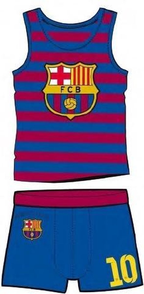 Barcelona Ondergoed set rood blauw maat 110/116