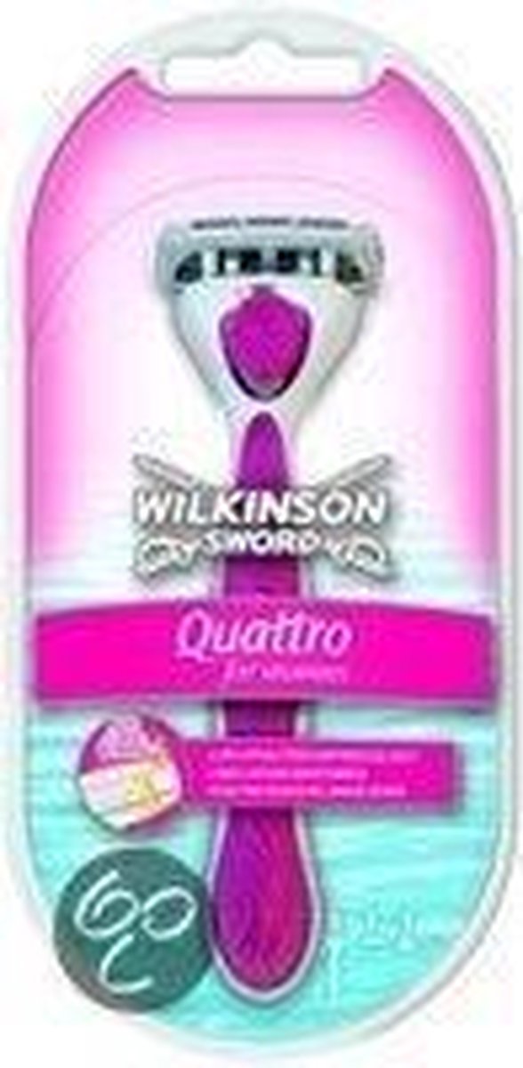 Wilkinson Quattro For Women Razor+3 Mesjes Gratis