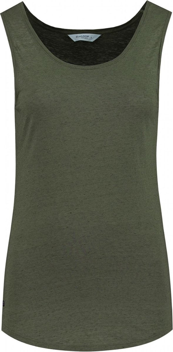 Blueloop Originals Tanktop Pure Dames Tencel Groen Maat M