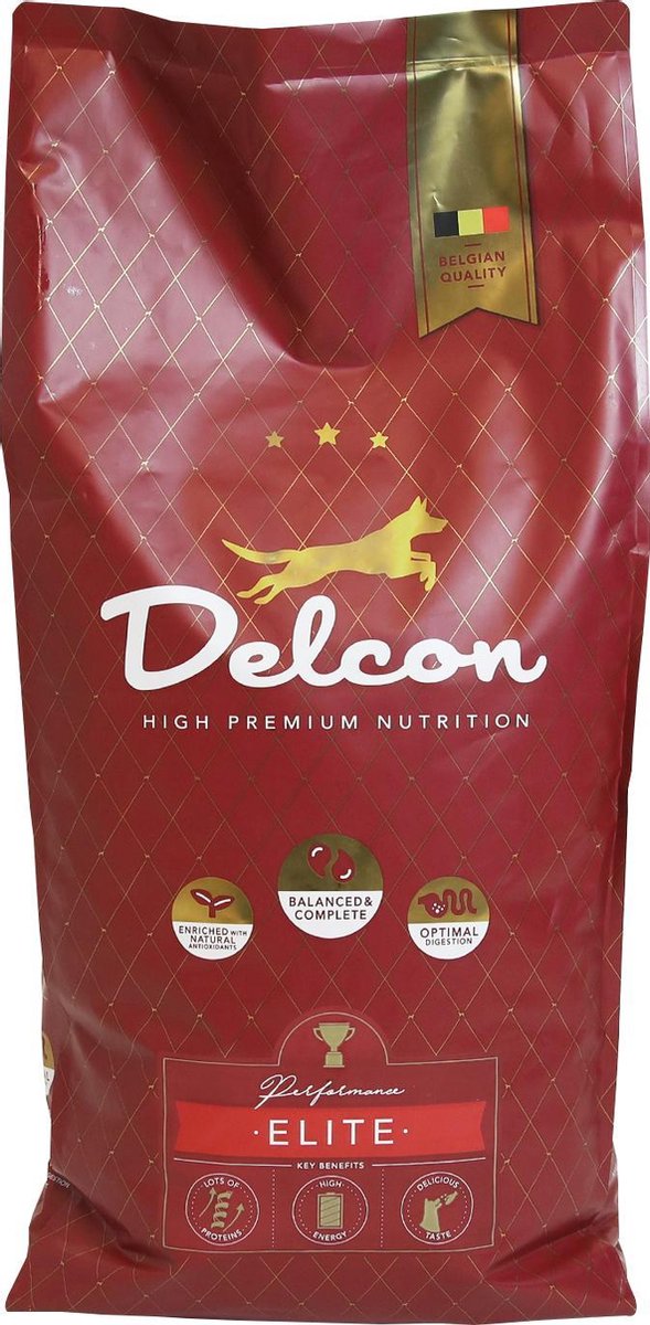 DELCON Hondenvoeding Elite - Voor Honden Die Inspanningen Doen Of Voor Verzwakte Honden - 12Kg +Speeltje