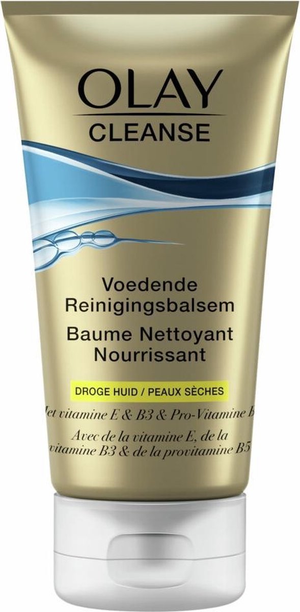 Olay Cleanse Voedende Reinigingsbalsem - Droge Huid - Met Vitamines E En B3 En Provitamine B5 - Geen Droge Huid Of Trekkerig Gevoel150 ml