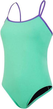 Speedo Badpak Solid Dames Polyester Groen/paars Mt L