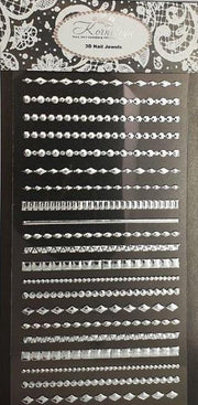 Korneliya 3D Nail Jewels XL- XL09 Studs Silver