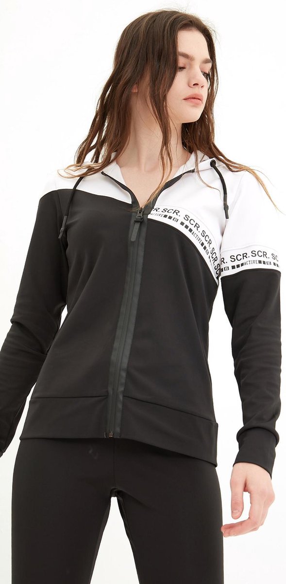 SCR. Dara  Sweatvest Met Capuchon En Logo Print