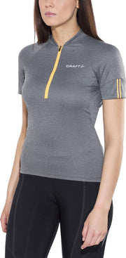 Craft Velo Jersey korte mouwen grijs Maat L