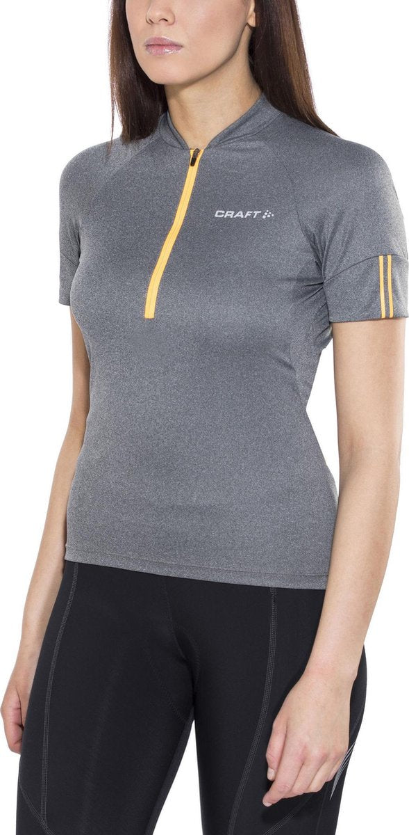 Craft Velo Jersey korte mouwen grijs Maat L